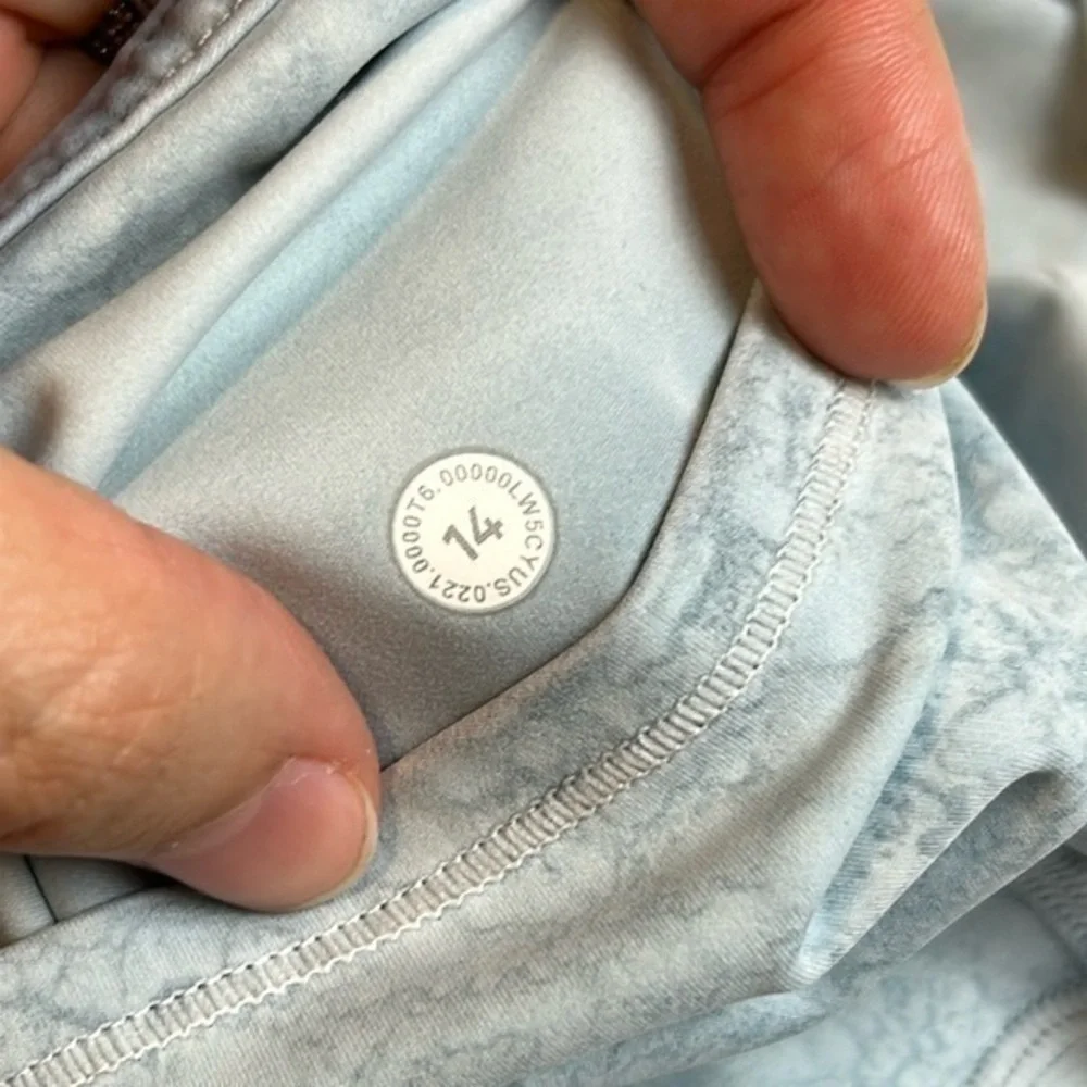 Lululemon Fast and Free Tight City Grit White Blue Fog‎